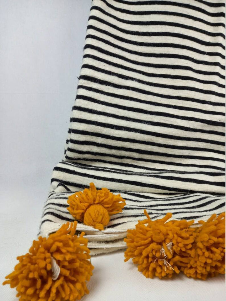 Stylish Moroccan Blanket,Bedroom Blanket Bed Spread, Woven Blanket, Bed Throw