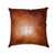 Luxurious Handmade Brown Leather Pillow Case – Premium Leather Pillow Cushion