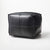 Handcrafted Moroccan Black Leather Pouf – Square Ottoman | Home Gift Bench