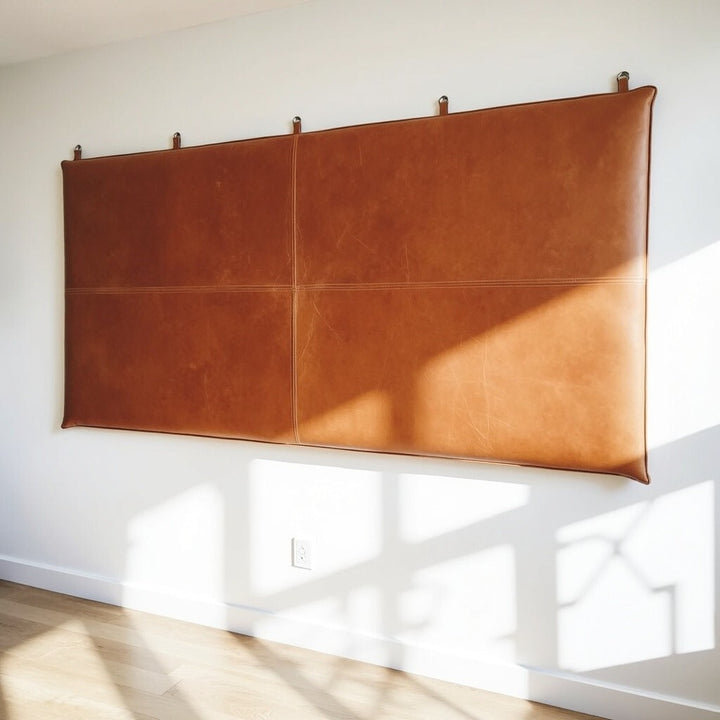 Genuine Bed Leather Headboard - Custom Made | Lux Leather Headboard Wall Mounted