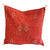 Red Cactus Silk Moroccan Sabra Pillow Cover, Living Room Pillow Case 19"x19" 