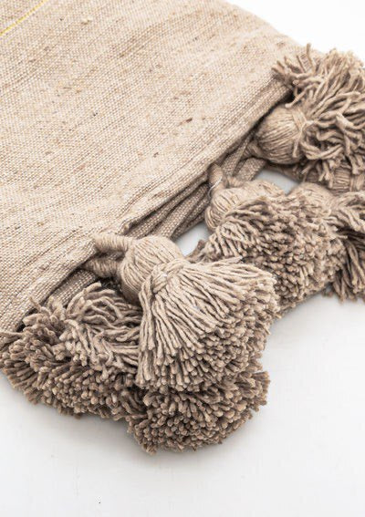 Moroccan Throw Blanket, Camel Throw Bed Blanket, Decorative Boho Bed Throw Cover