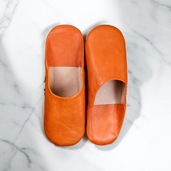 Handmade Leather Black Babouche Slipper, Soft Organic Shoes Comfortable Belgha