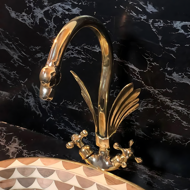 Gooseneck Brass Swan Faucet