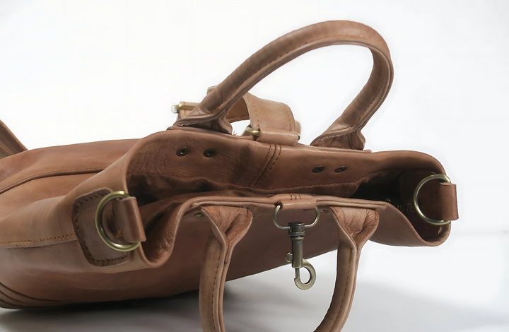 Convertible Backpack, Leather Handbag Cross Body - Sustainable Work Handbag