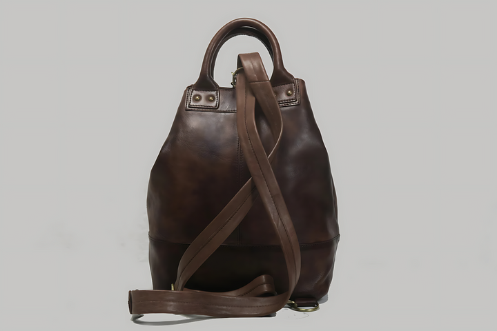 Convertible Backpack, Leather Handbag Cross Body - Sustainable Work Handbag