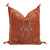 Square Brown Cactus Silk decorative Pillow | 19"x19" Cactus Silk Pillow
