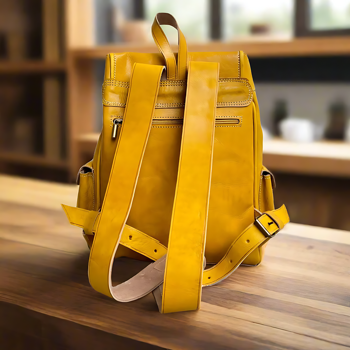 Aren Leather Buckle Backpack | Handmade Authentic Leather Vintage Style