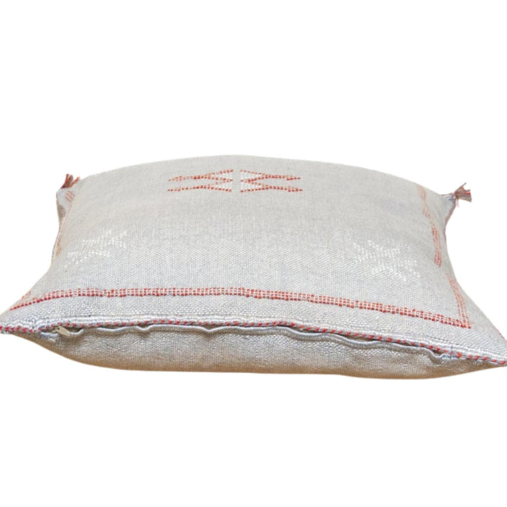 Square Gray Cactus Silk decorative Pillow | Authentic Cactus Silk Pillow 19"x19"