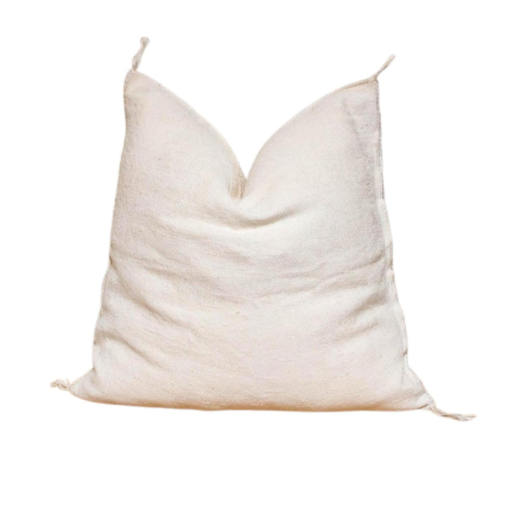 Square Ivory Cactus Silk decorative Pillow  Authentic Cactus Silk Pillow 19"x19"