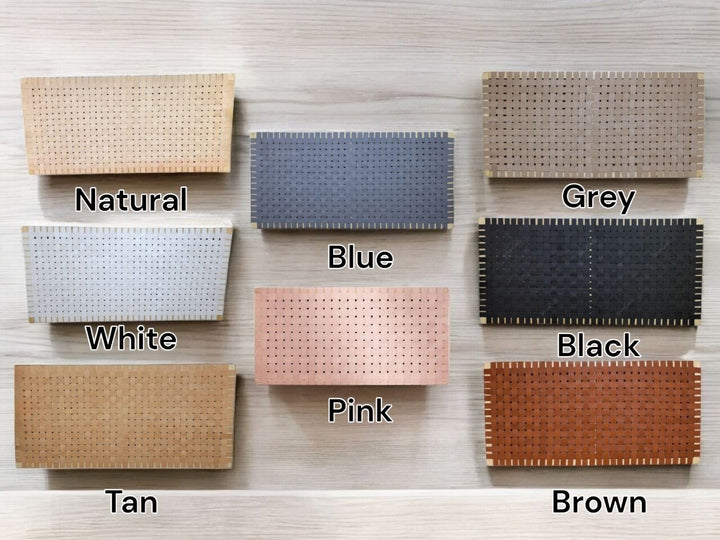 Handmade Woven Leather Strap Headboard - Boho Chic Wall Hanging