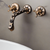 Brass Wall Mount Faucet Antique Bath Faucet, Aged Brass Faucet Moroccan Handmade