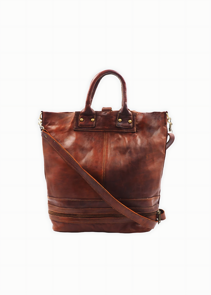 Convertible Backpack, Leather Handbag Cross Body - Sustainable Work Handbag