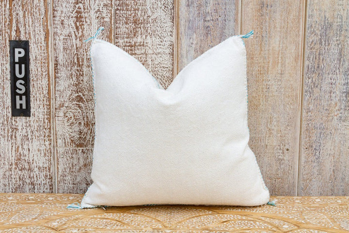 Blanca Moroccan Silk Rug Pillowcase | 19"x19" Cactus Silk Pillowcase