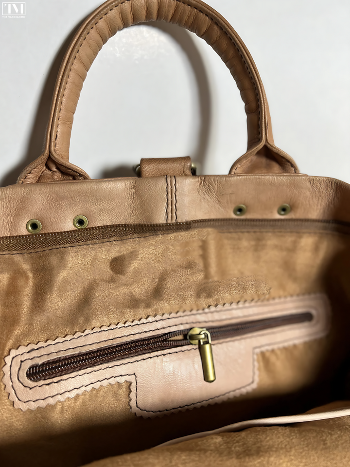 Convertible Backpack, Leather Handbag Cross Body - Sustainable Work Handbag