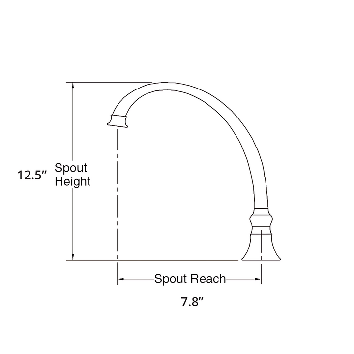 Gooseneck Brass Swan Faucet