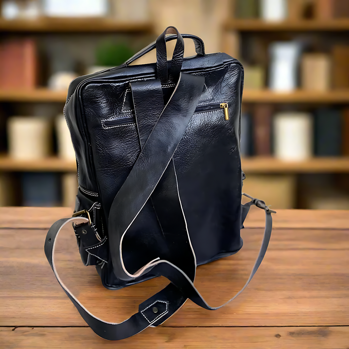 Timlul Leather Buckle Backpack | Handmade Authentic Leather Vintage Style