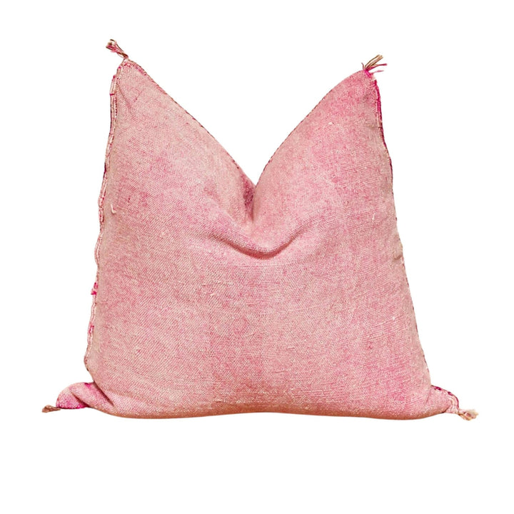 Square Pink Cactus Silk decorative Pillow | Authentic Cactus Silk Pillow 19"x19"