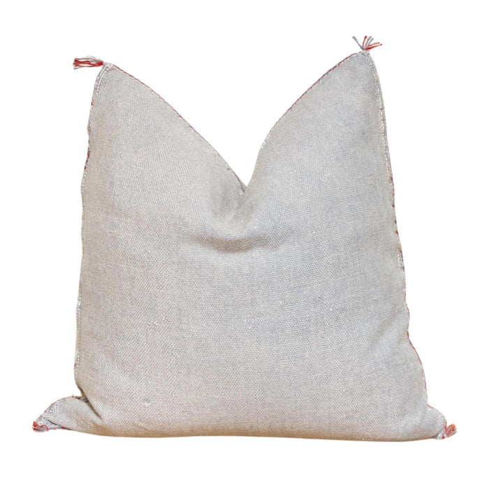 Square Gray Cactus Silk decorative Pillow | Authentic Cactus Silk Pillow 19"x19"