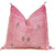 Square Pink Cactus Silk decorative Pillow | Authentic Cactus Silk Pillow 19"x19"