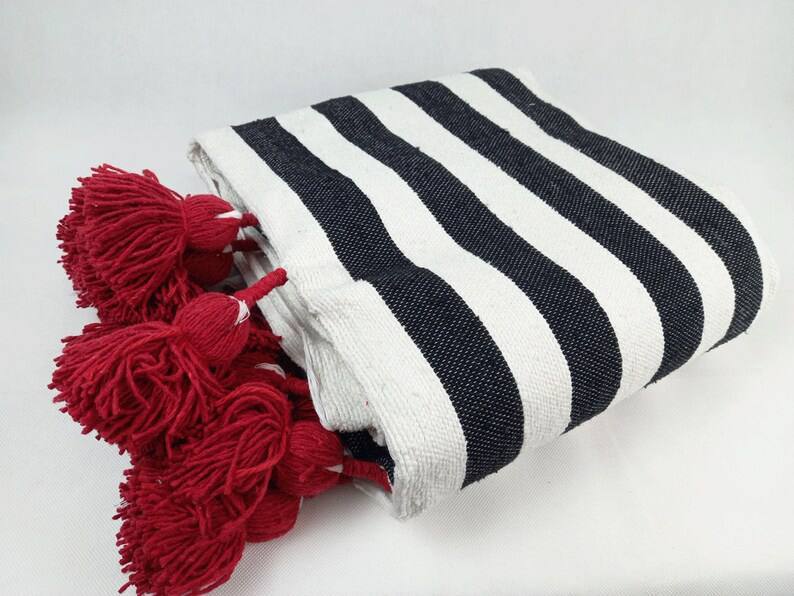 Stylish Moroccan Blanket,Bedroom Blanket Bed Spread, Woven Blanket, Bed Throw