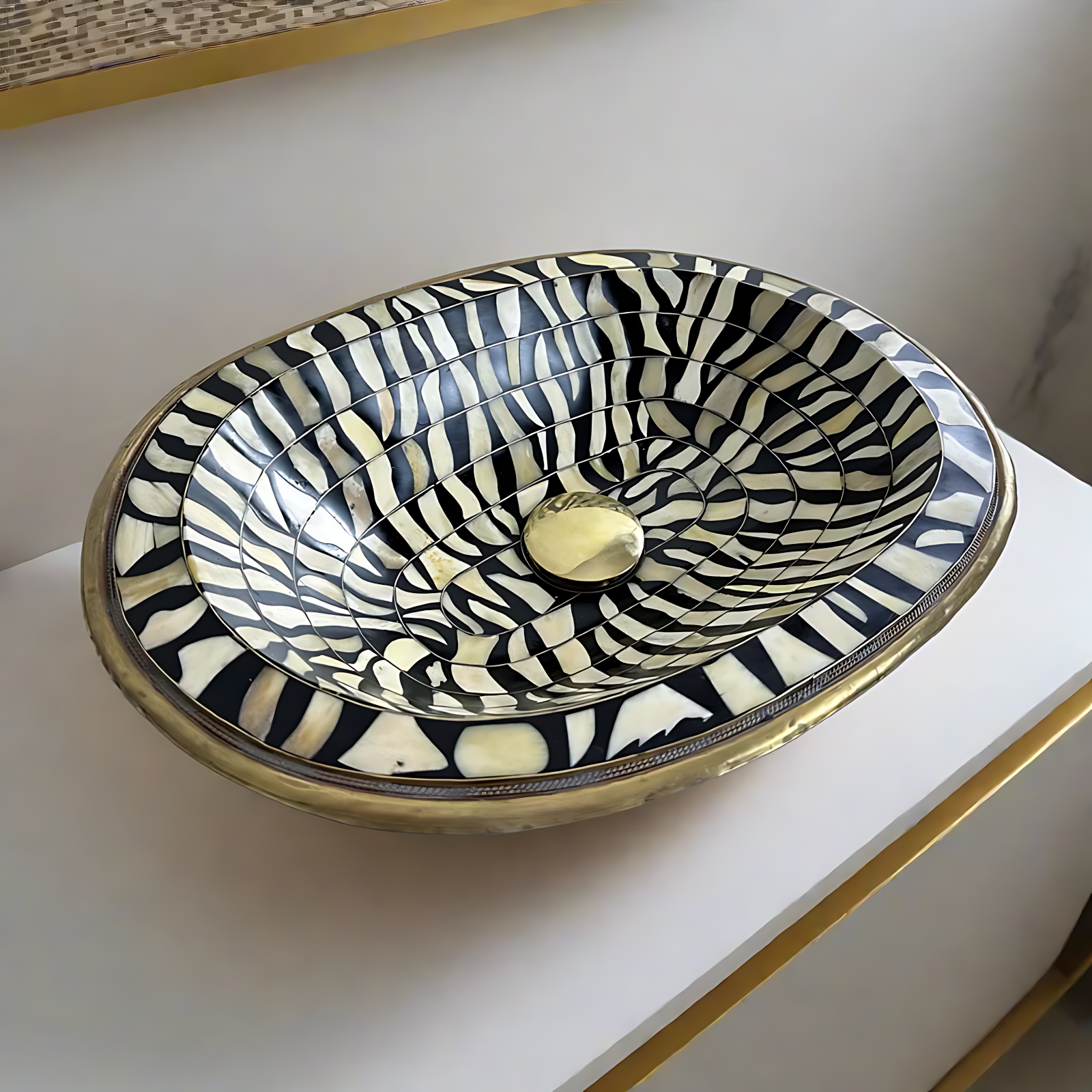 Handcrafted Brass Sink Bathroom Vessel Sink