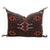 Lumbar Chocolate 21"x13 Moroccan Cactus Silk decorative Pillow | Handcrafted