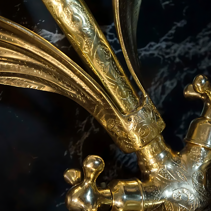 Gooseneck Brass Swan Faucet