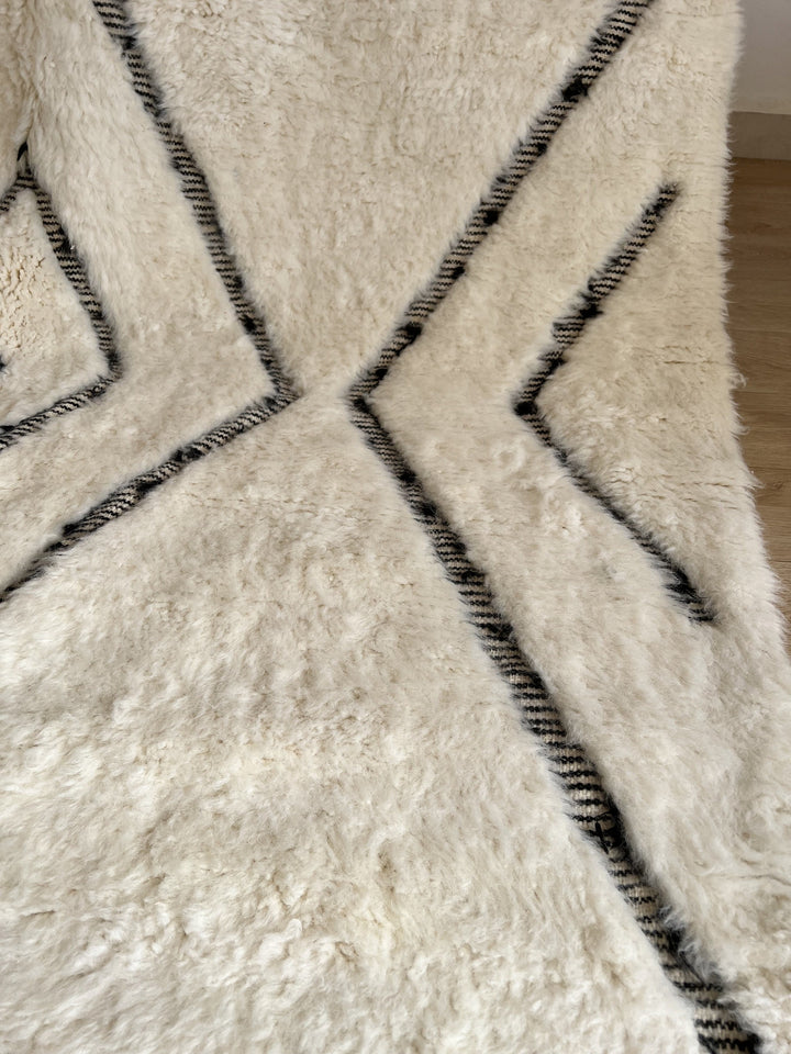 Berber rug - Moroccan rug - Beni ourain rug - Moroccan area rug - Art Design - Beni ourain style - Custom wool rug - wool rug - Handmade rug