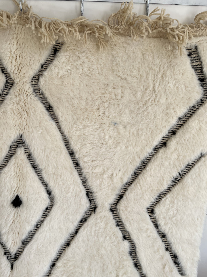 Berber rug - Moroccan rug - Beni ourain rug - Moroccan area rug - Art Design - Beni ourain style - Custom wool rug - wool rug - Handmade rug